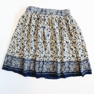 Cotton Candy Blue Patterned Skirt